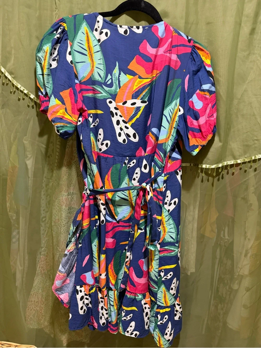 Michelle McDowell Tropical Floral Wrap Dress - Picture 5 of 6